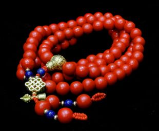 Cinnabar beads 108pcs