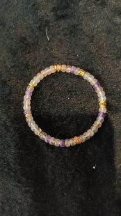 Rutilated crystal & Vermeil bra